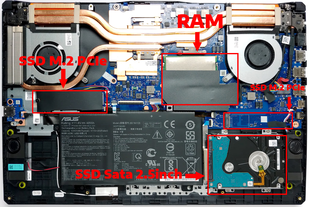 Nâng cấp Ram, SSD Laptop ASUS TUF A17 FA706