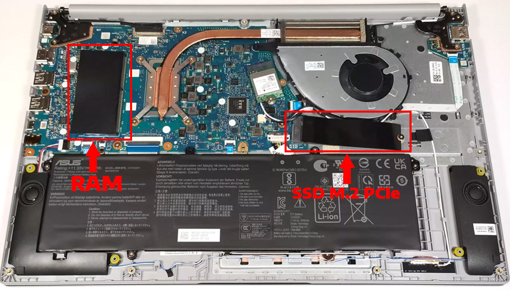 Nâng cấp Ram, SSD Laptop ASUS Vivobook 15 F1504 X1504