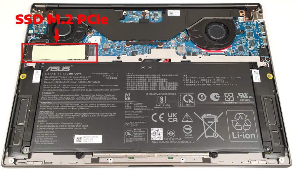 N&acirc;ng cấp Ram, SSD Laptop ASUS Zenbook S 14 UX5406