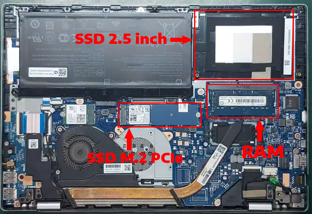 N&acirc;ng cấp Ram, SSD Laptop HP Pavilion 14-ce1008TU
