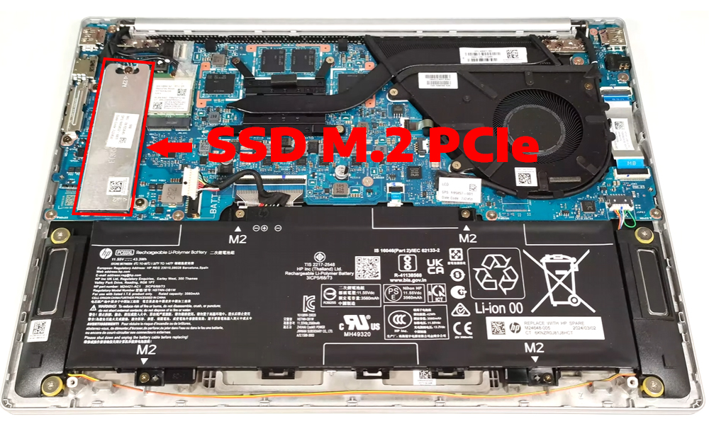 Nâng cấp Ram, SSD Laptop HP Pavilion Aero 13 13-bg0000