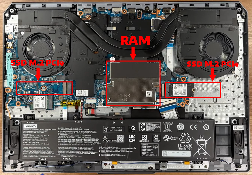Nâng cấp Ram, SSD Laptop Lenovo LOQ 17IRX10 17inch Gen 10