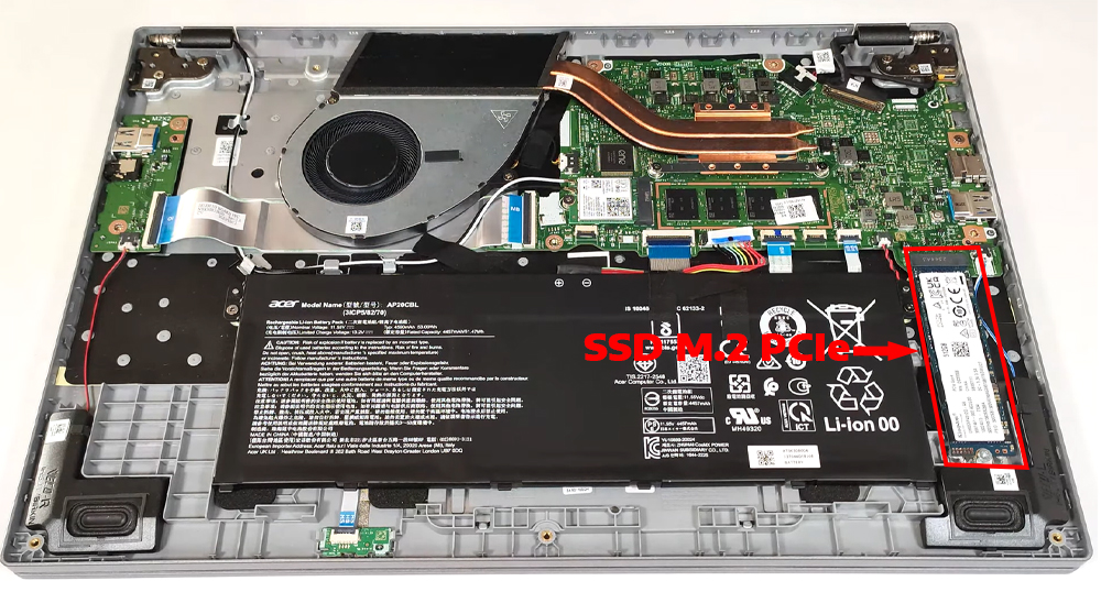 N&acirc;ng cấp Ram, SSD Laptop Acer Aspire 5 A515-58P