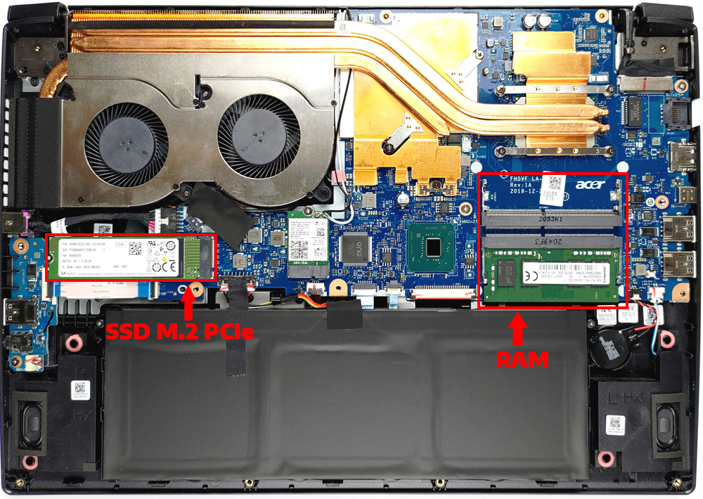 N&acirc;ng cấp Ram, SSD Laptop Acer Aspire 7 A715-75G