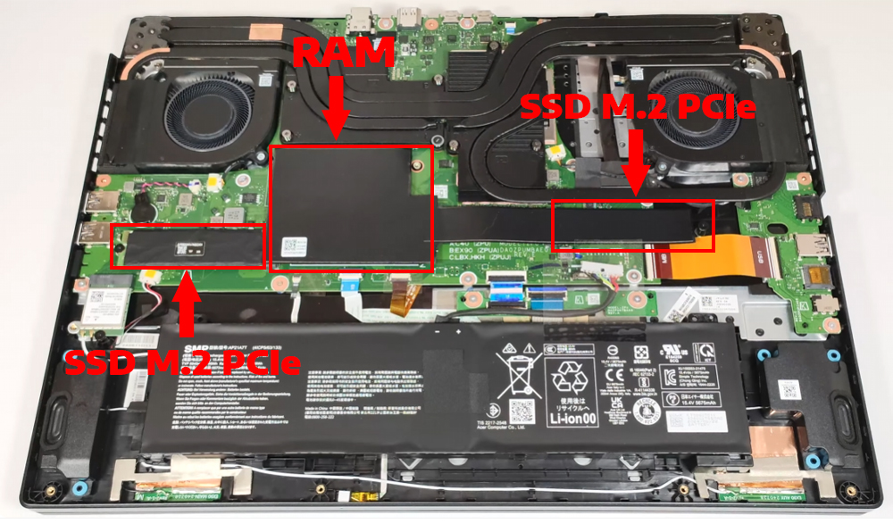 Nâng cấp Ram, SSD Laptop Acer Nitro 17 AN17-42