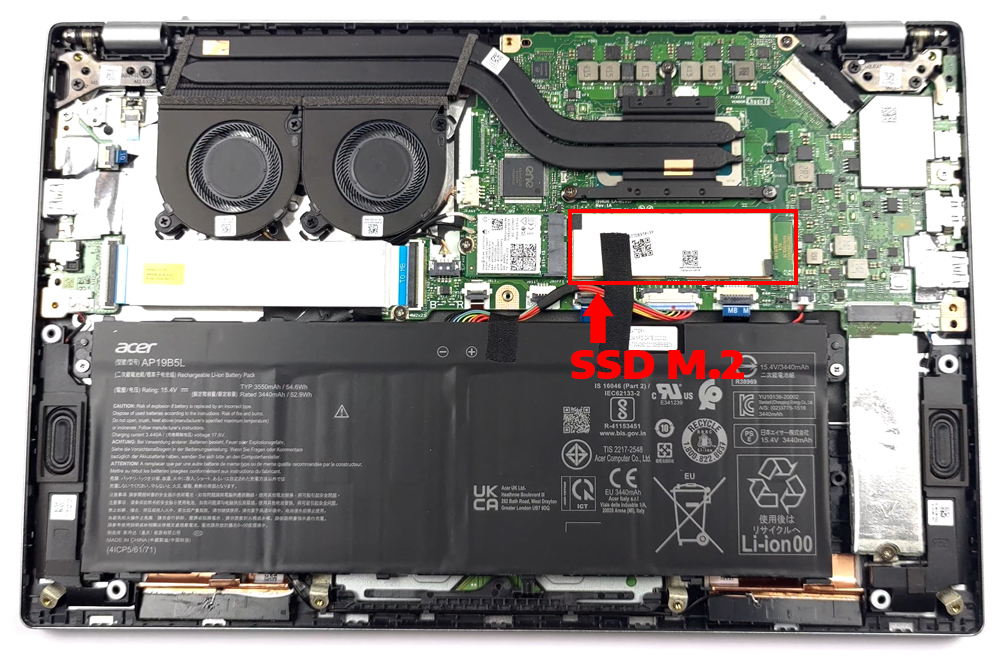 N&acirc;ng cấp Ram, SSD Laptop Acer Swift 3 (SF314-512)