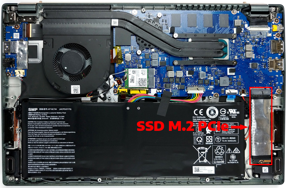 N&acirc;ng cấp Ram, SSD Laptop Acer Swift 5 Pro SF514-55GT