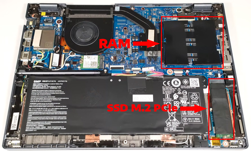 N&acirc;ng cấp Ram, SSD Laptop Acer TravelMate P4 Spin TMP414RN-53
