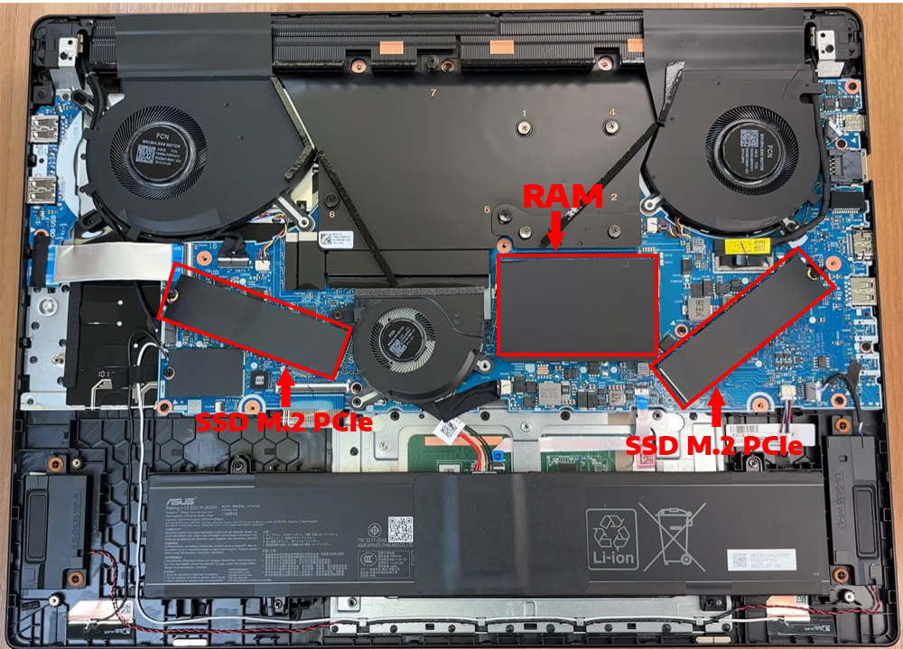 N&acirc;ng cấp Ram, SSD Laptop ASUS ROG Strix SCAR 18 G835