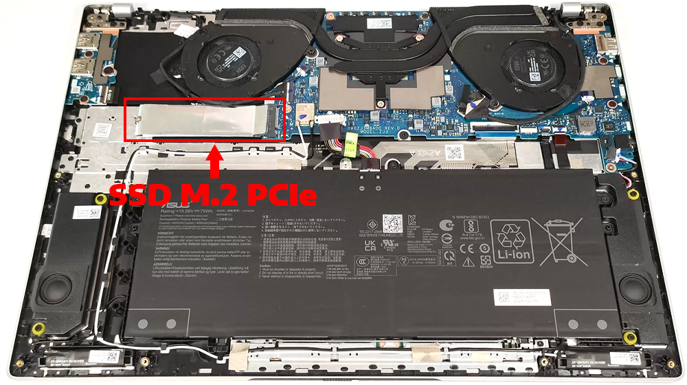 Nâng cấp Ram, SSD Laptop ASUS Vivobook S 16 OLED M5606
