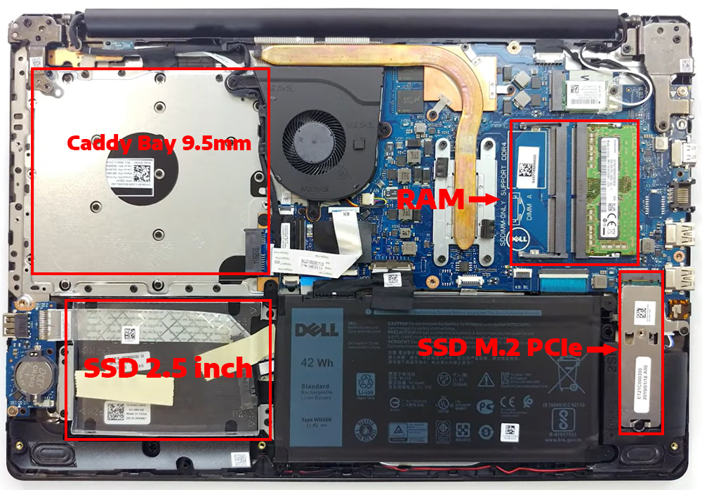 N&acirc;ng cấp Ram, SSD Laptop Dell Inspiron 15 3580