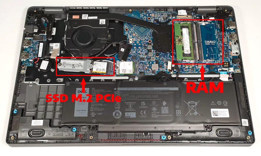 N&acirc;ng cấp Ram, SSD Laptop Dell Latitude 3550