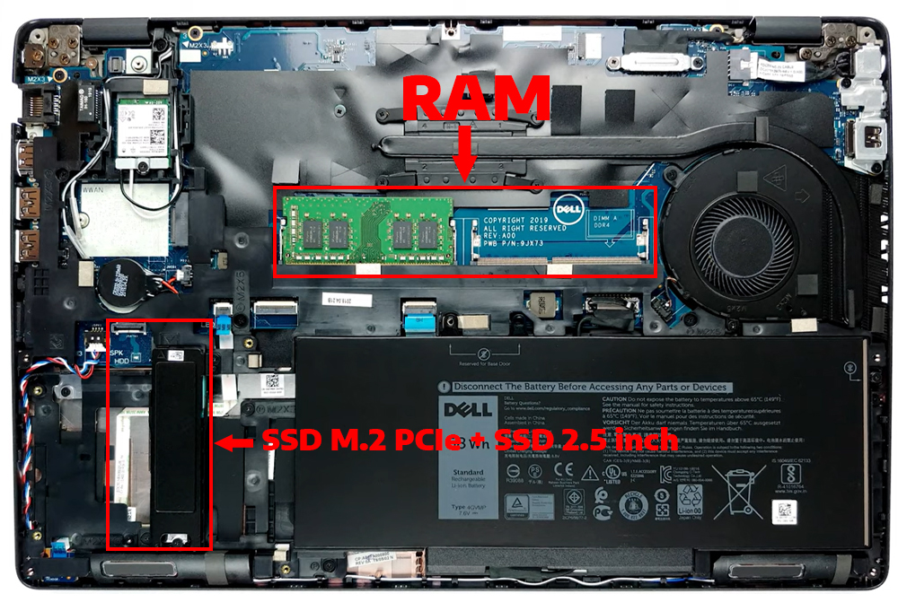 N&acirc;ng cấp Ram, SSD Laptop Dell Latitude 5500