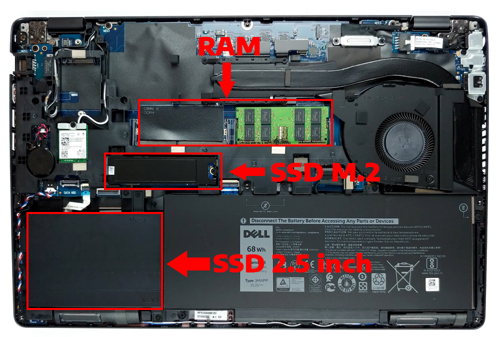 N&acirc;ng cấp Ram, SSD Laptop Dell Latitude 5501