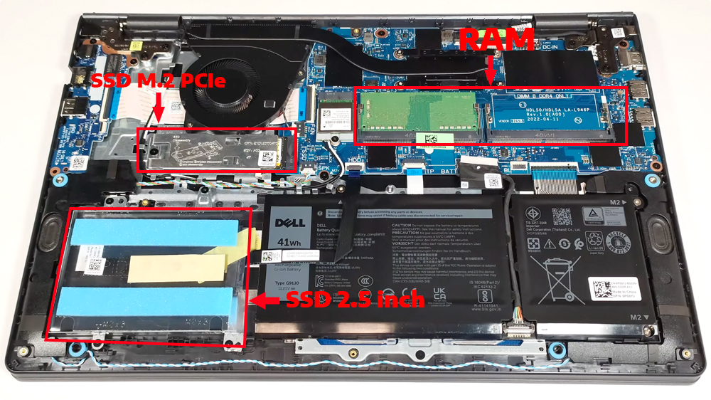 N&acirc;ng cấp Ram, SSD Laptop Dell Vostro 3520