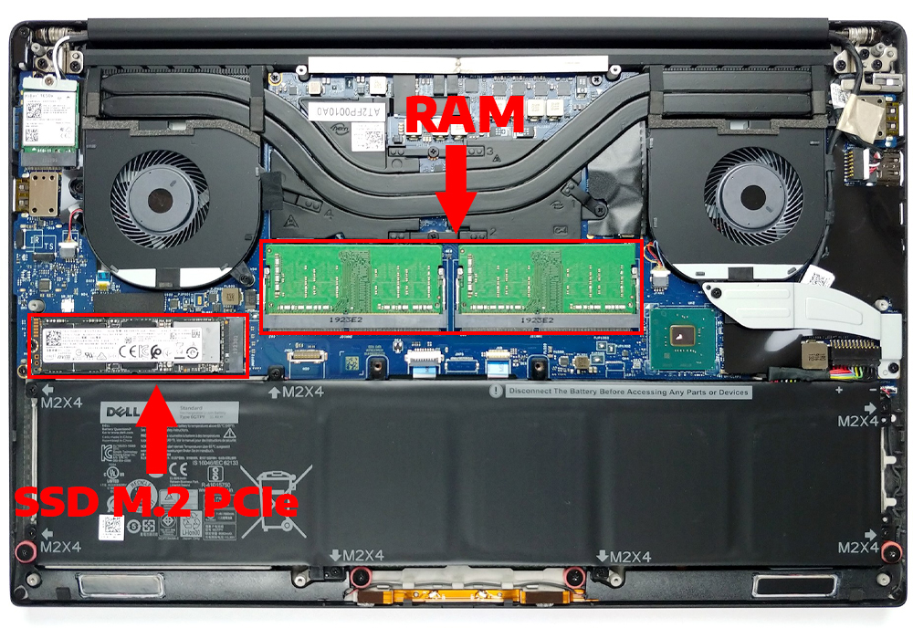 N&acirc;ng cấp Ram, SSD Laptop Dell XPS 15 7590