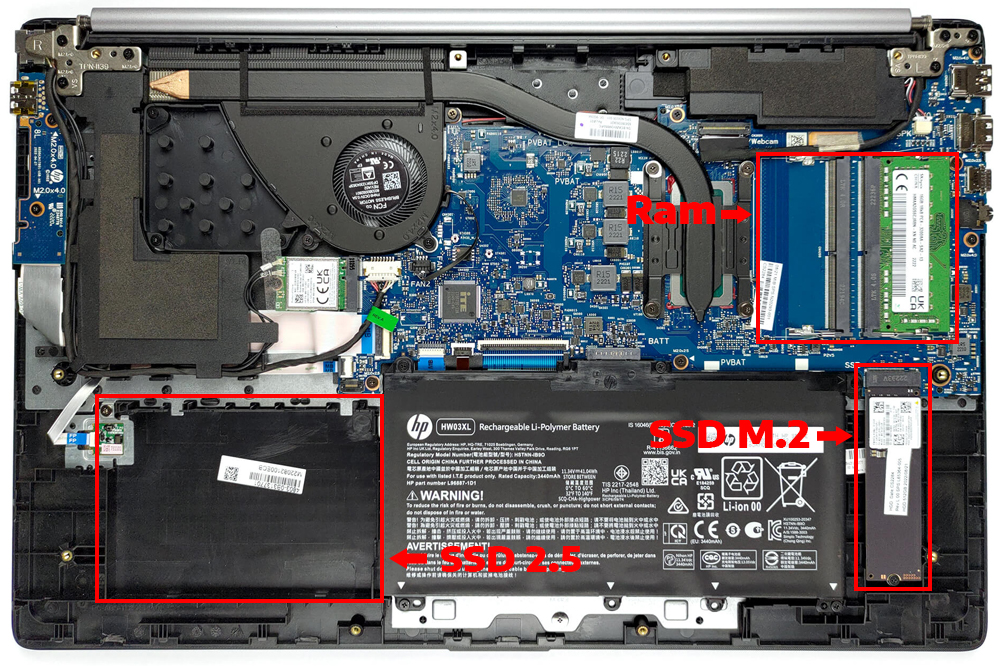 Nâng cấp Ram, SSD Laptop HP 470 G9
