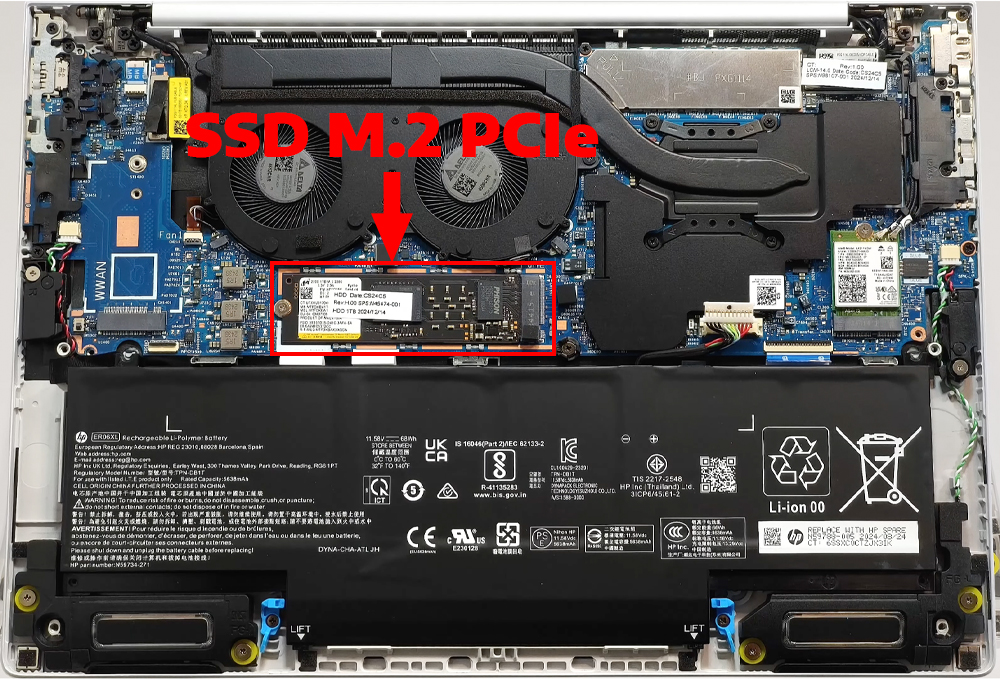 N&acirc;ng cấp Ram, SSD Laptop HP EliteBook 1040 G11