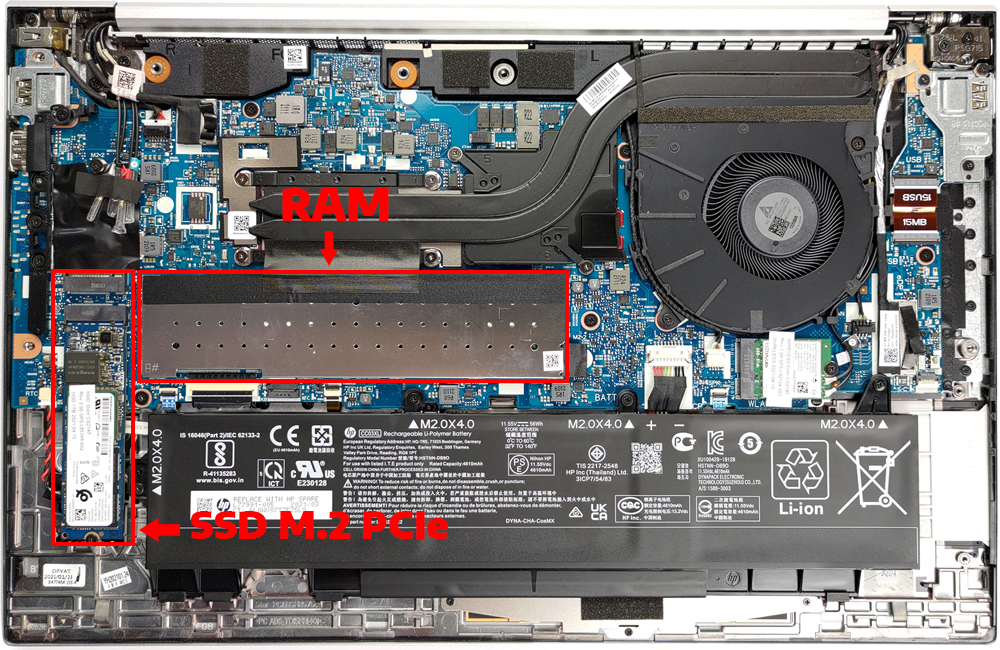 N&acirc;ng cấp Ram, SSD Laptop HP EliteBook 850 G8