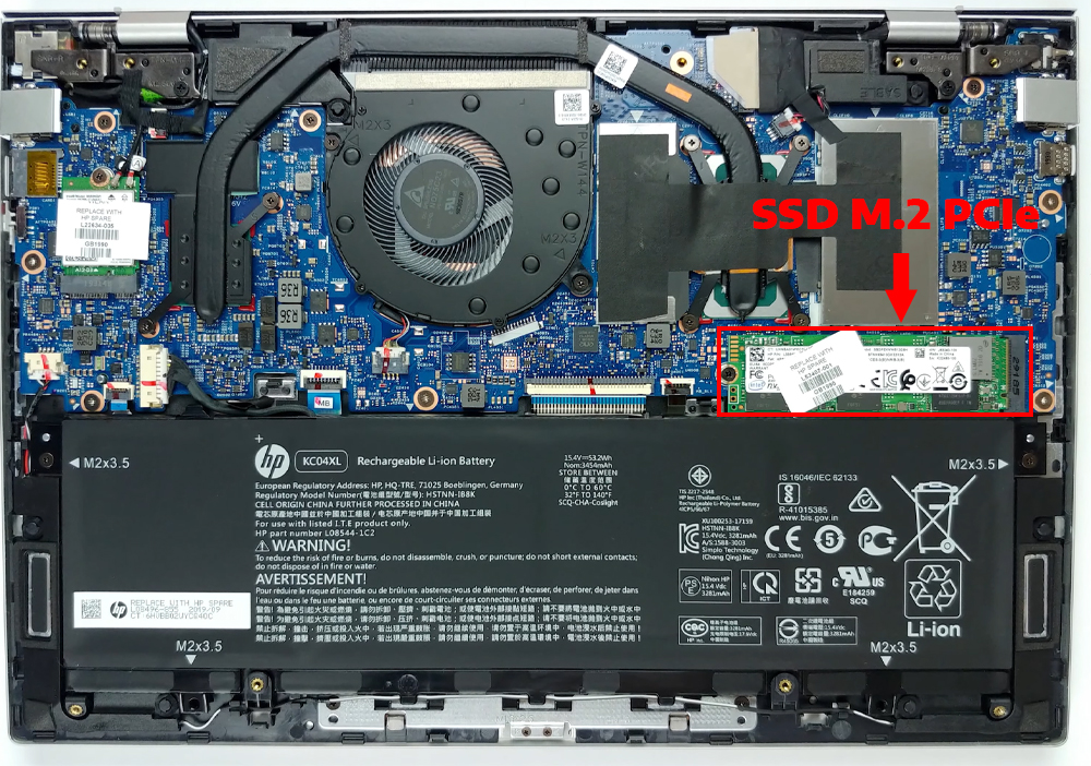 Nâng cấp Ram, SSD Laptop HP Envy 13-aq0026TU