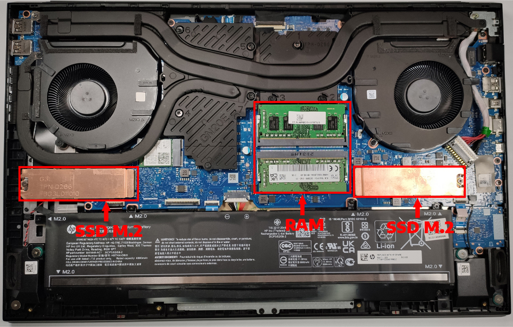 N&acirc;ng cấp Ram, SSD Laptop HP Omen 17 2021 17-ck0000