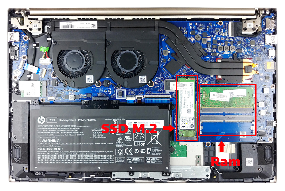 Nâng cấp Ram, SSD Laptop HP Pavilion 15-eg0505tu