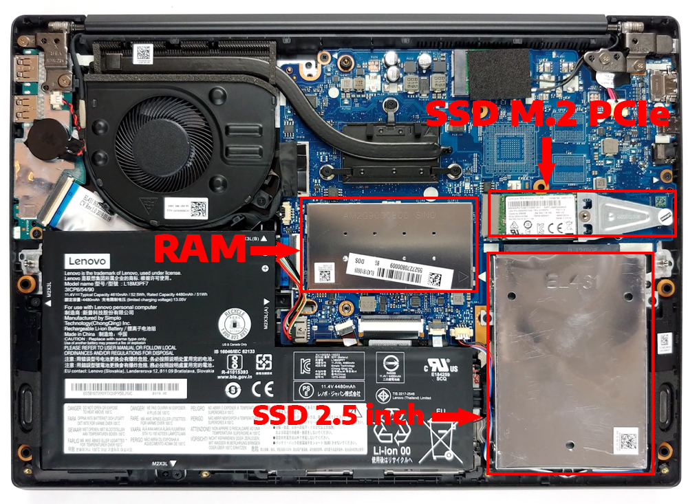 N&acirc;ng cấp Ram, SSD Laptop Lenovo Ideapad S340