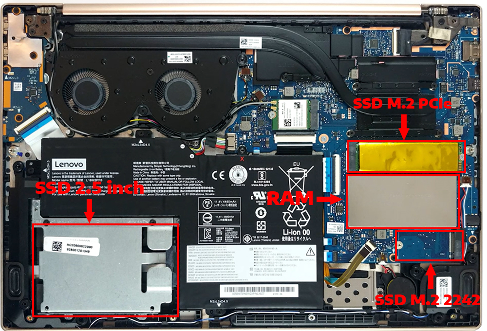 N&acirc;ng cấp Ram, SSD Laptop Lenovo Ideapad S540 15inch