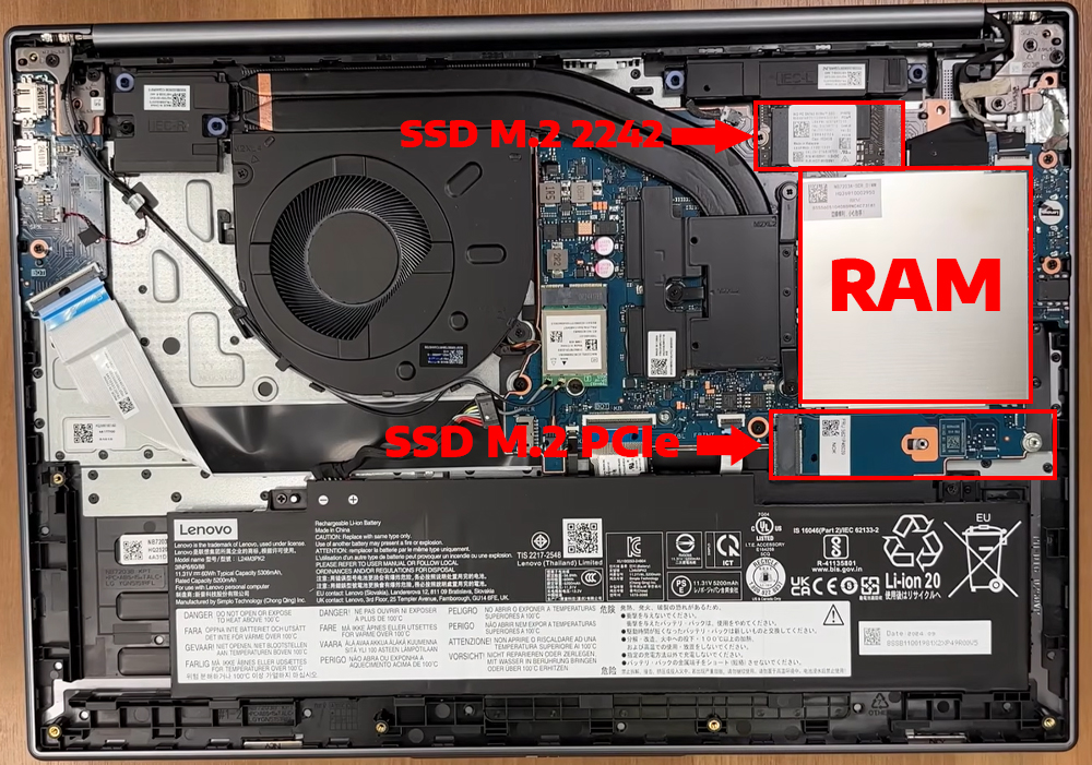 Nâng cấp Ram, SSD Laptop Lenovo IdeaPad Slim 5i 16inch Gen 10
