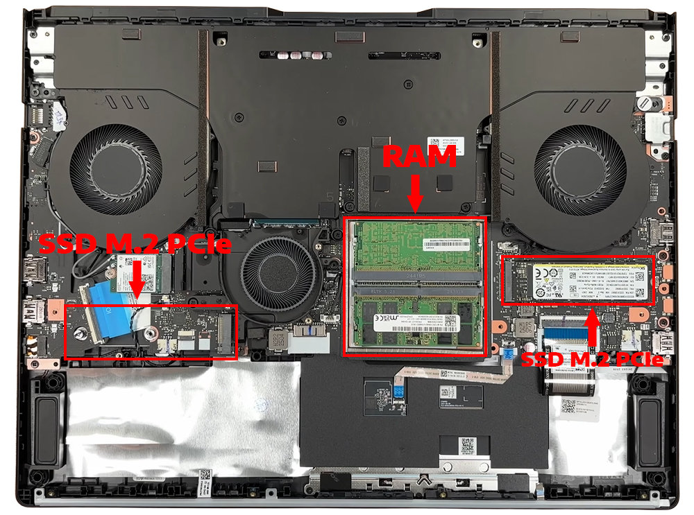 Nâng cấp Ram, SSD Laptop Lenovo Legion Pro 7i Gen 10 16inch Intel
