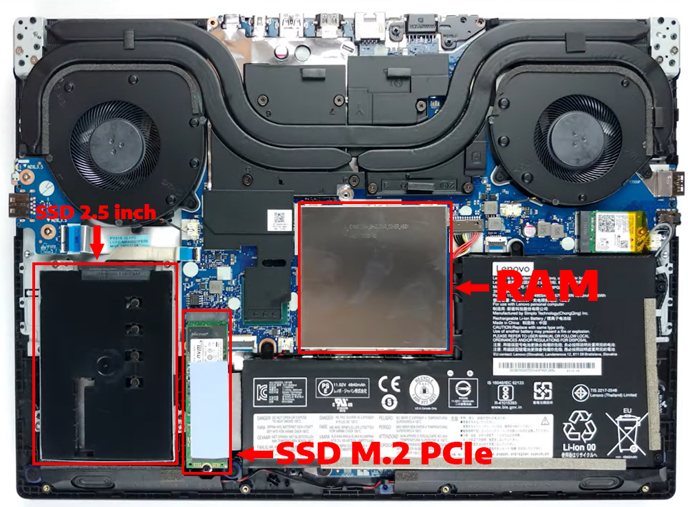 N&acirc;ng cấp Ram, SSD Laptop Lenovo Legion Y7000