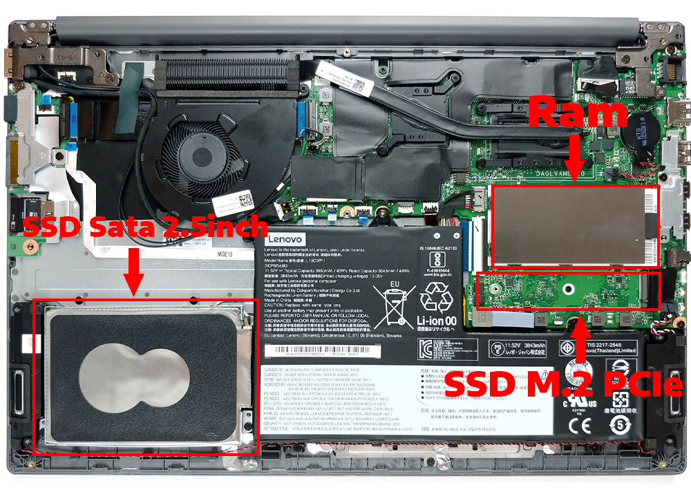 N&acirc;ng cấp Ram, SSD Laptop Lenovo ThinkBook 15