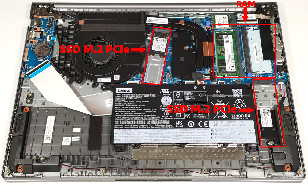 Nâng cấp Ram, SSD Laptop Lenovo ThinkBook 16 Gen 7 Intel