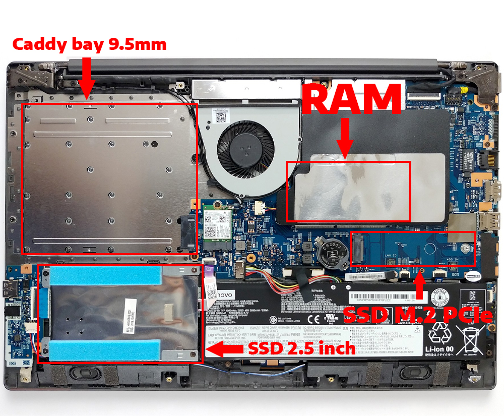 N&acirc;ng cấp Ram, SSD Laptop Lenovo V130-15IKB