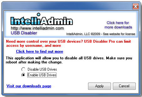 Cấm người khác cắm USB vào máy tính của bạn