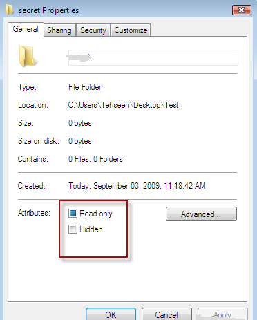 Hướng dẫn ẩn và hiện file trong Windows 7, 8, 10