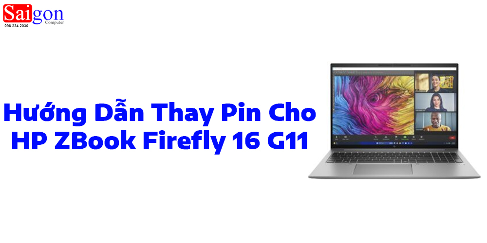 Hướng dẫn thay pin laptop HP ZBook Firefly 16 G11