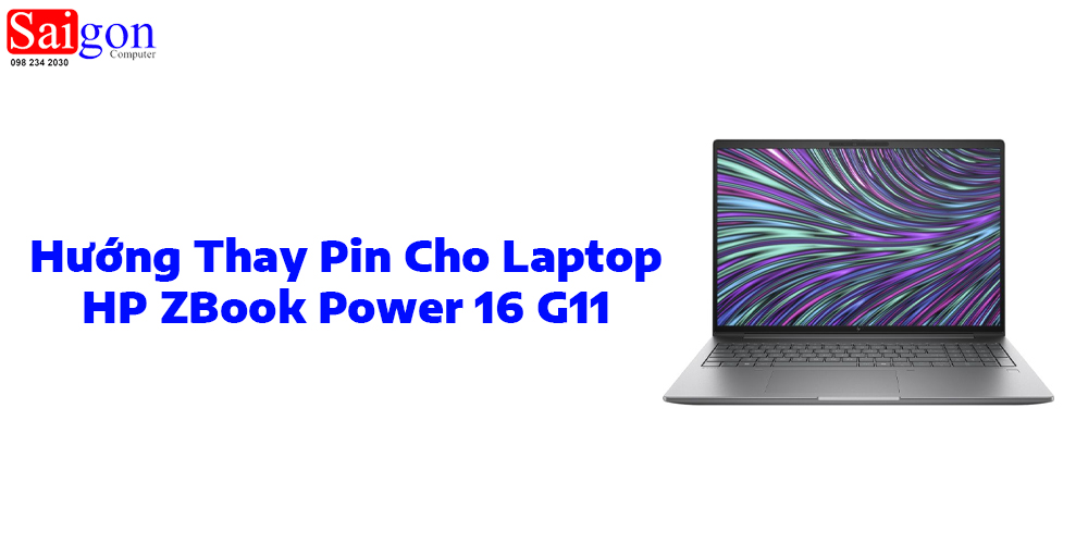 Hướng dẫn thay pin laptop HP ZBook Power 16 G11