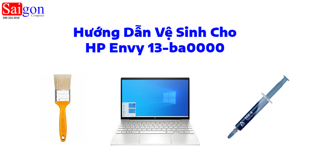 Hướng dẫn vệ sinh HP Envy 13-ba0000