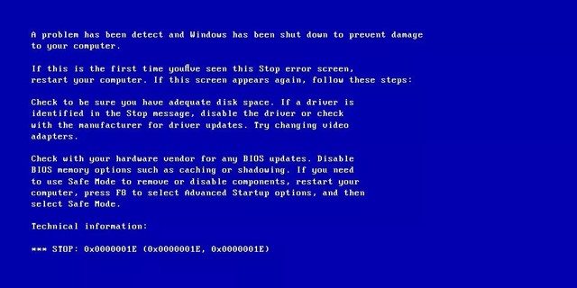  Khắc phục lỗi 0x0000001E trên Windows 7,8,10