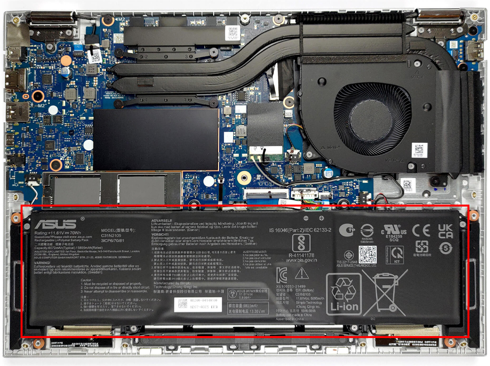 Pin Laptop ASUS Vivobook S 14 Flip OLED TN3402