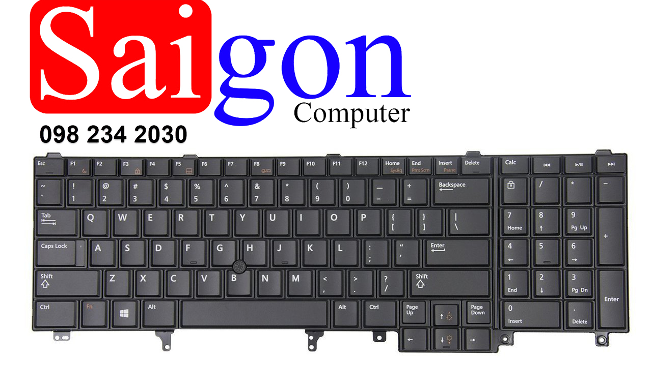 Bàn phím Laptop Dell Latitude E6520 / E6530 / E6540