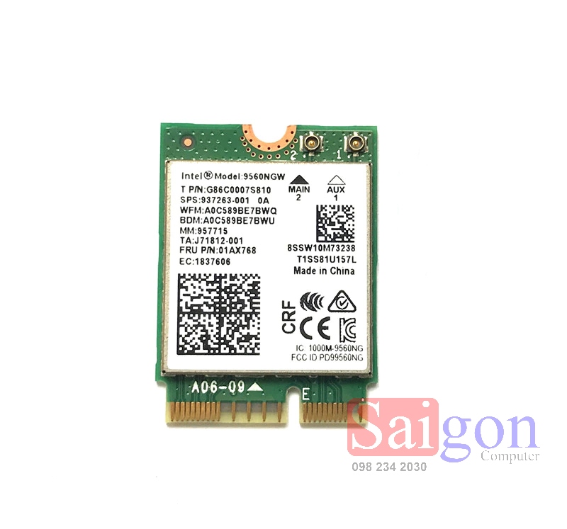 Card Wifi Intel 9560NGW 802.11ac