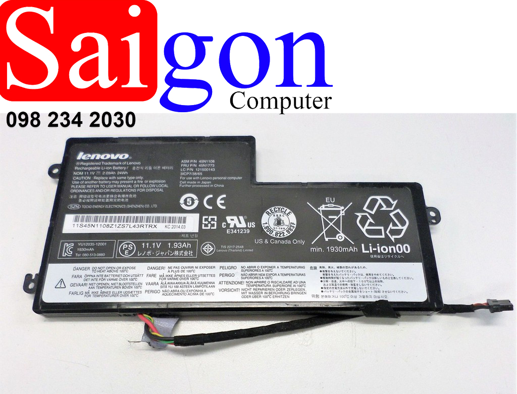 Pin Lenovo X240S 45N1110 zin 