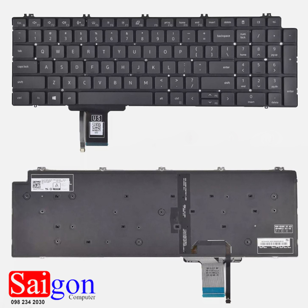 Bàn phím laptop Dell Precision 17 7770