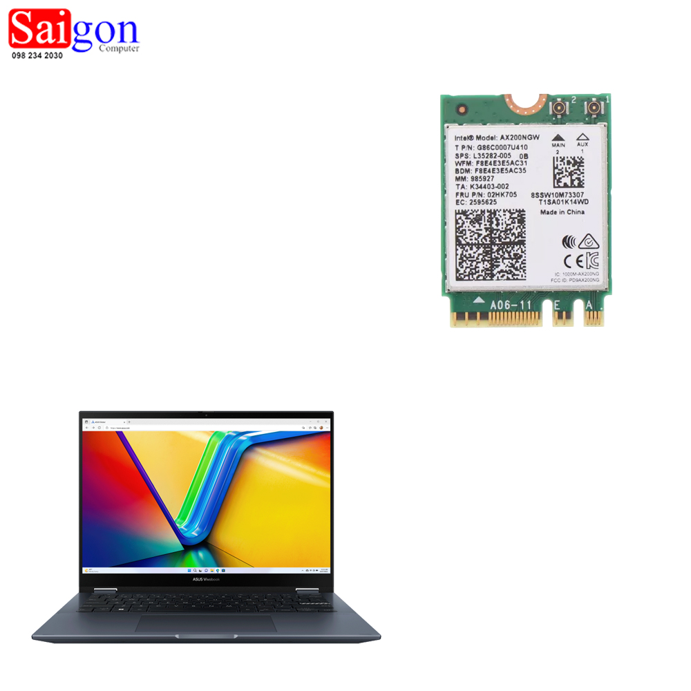 Card Wifi Laptop ASUS Vivobook S 14 Flip OLED TN3402