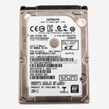 ổ cứng laptop 750gb sata hitachi 7200rpm mới