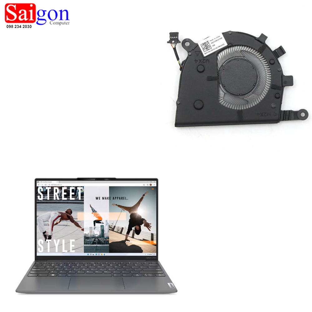 Quạt Tản Nhiệt Laptop Lenovo Yoga Slim 7 Carbon 13inch 2022