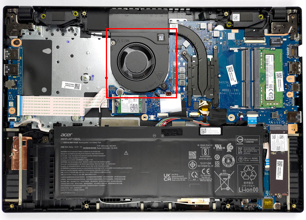 Quạt Tản Nhiệt Laptop Acer TravelMate P2 TMP215-54