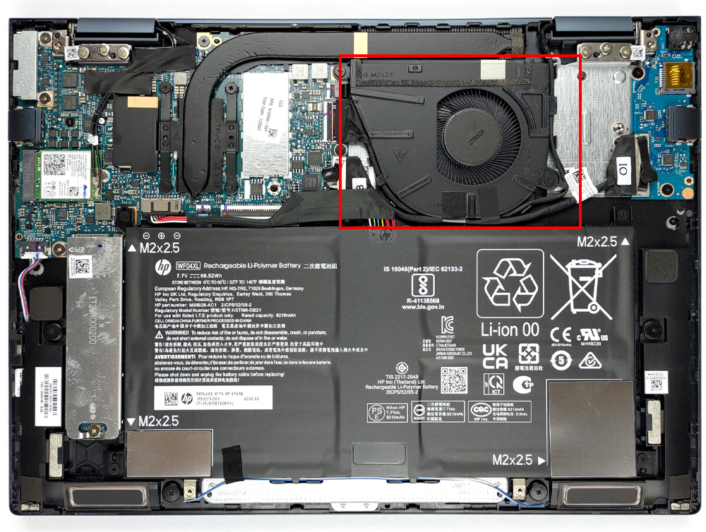 Quạt Tản Nhiệt Laptop HP Envy x360 13 13-bf0000